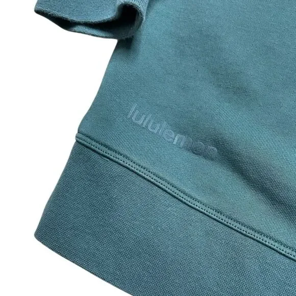 LULULEMON Perfectly Oversized Crew French Terry Jasper Green Size 8 - Picture 6 of 7